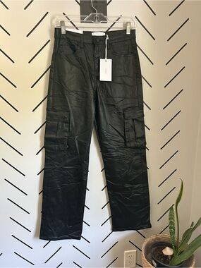 NWT vervet Kendall high rise dad jeans cargo pockets